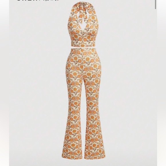 SHEIN Pants - Vintage 70s floral set